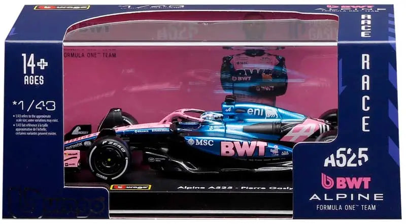 1:43 f1 Bwt Alpine a525 2025 Gasley With Helmet