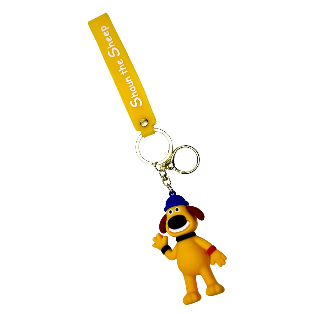 Shaun The Sheep Keychain Keyring Pendant Bag Pom Charm