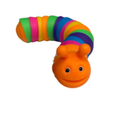 Fidget Caterpillar - 18.5cm Stretchy Rainbow Toy for Kids