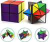 Unclejay's Magic Cube Star Cube 2 in 1 Yoshimoto Cube for Kids and Adults, Toy Gifts for Boys and Girls - Satisfying Magnetic Fun