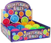 Ball Spikey With Light 7.5cm 6 Assorted Cols