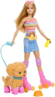 Barbie Family & Friends Roller Skating Doll & Pet Pal - Blon