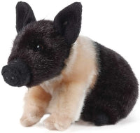 Black & Pink Piglet Plush Stuffed Animal Toy