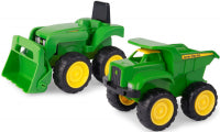 John Deere Mini Sandbox Tractor And Dump Truck Set