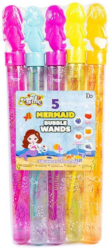 Mermaid Bubble Swords Pk 5 - 4 Flo Oz Per Sword