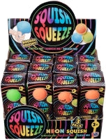 Neon Super Squish Balls 3 Pack Assorted