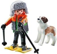 Playmobil 71741 My Life Hiker With Saint Bernard Collectible