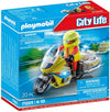 Playmobil City Life Emergency Motorcycle With Flashing Light