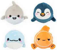 Plush Bouncy Ball Sealife 6.8cm Assorted