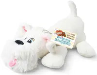 Pound Puppies Weighted Snuggles Plush - White With Fluffy Be