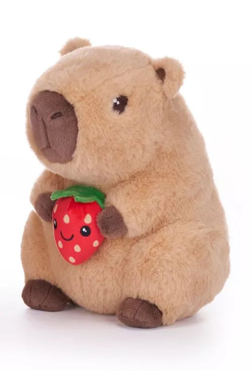 Capybara with Fruit 22 cm Plush Trio