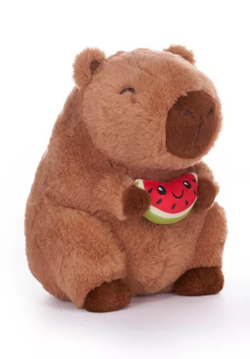 Capybara with Fruit 22 cm Plush Trio