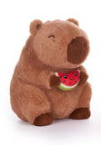 Capybara with Fruit 22 cm Plush Trio