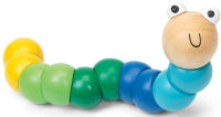 Wooden Jointed Worm Assorted