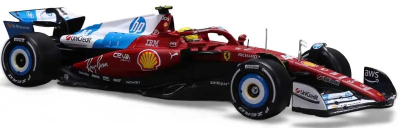 1:24 f1 Ferrari Sf - 25 2025 Hamilton With Helmet Miami Gp