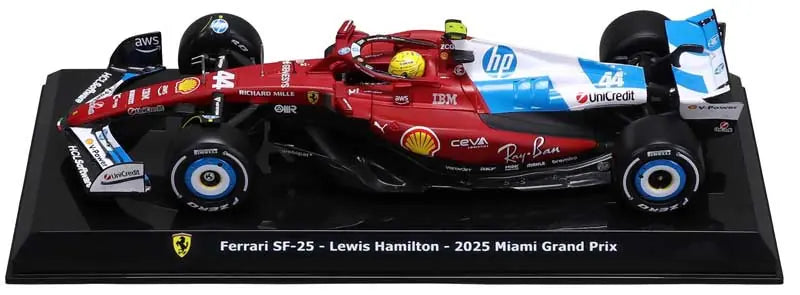 1-24-f1-ferrari-sf-25-2025-hamilton-with-helmet-miami-gp
