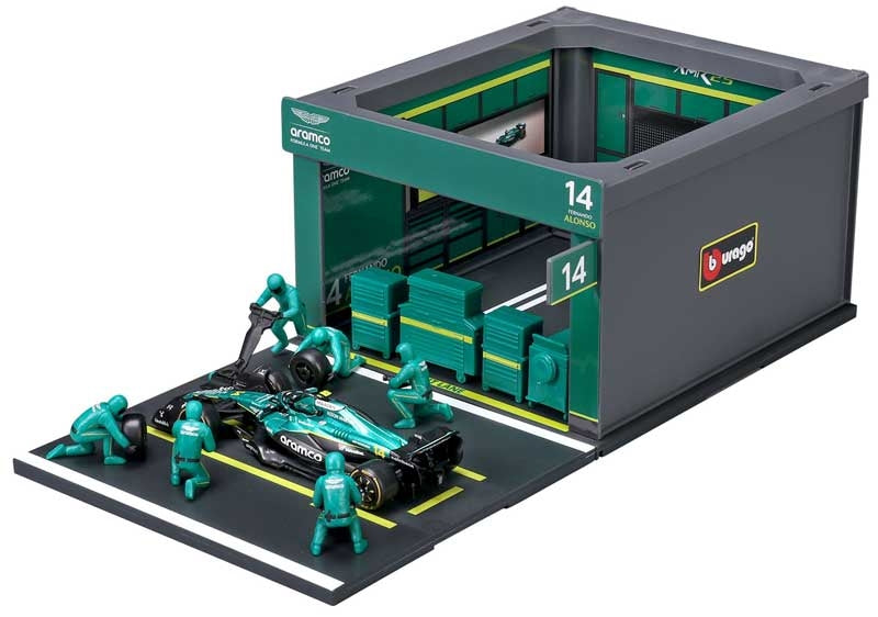 1-43-f1-aston-martin-amr25-2025-pit-pass-diorama-alonso