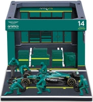 1:43 f1 Aston Martin amr25 2025 Pit Pass Diorama Alonso