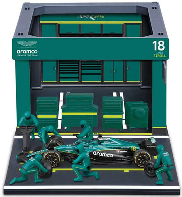 1-43-f1-aston-martin-amr25-2025-pit-pass-diorama-stroll