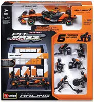 1:43 f1 Mclaren mcl39 2025 Pit Pass Diorama Norris