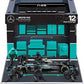 1:43 f1 Mercedes Amg w16 2025 Pit Pass Diorama Antonelli