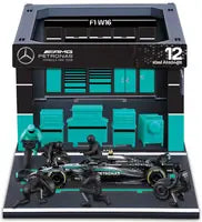 1:43 f1 Mercedes Amg w16 2025 Pit Pass Diorama Antonelli