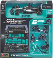 1:43 f1 Mercedes Amg w16 2025 Pit Pass Diorama Russell
