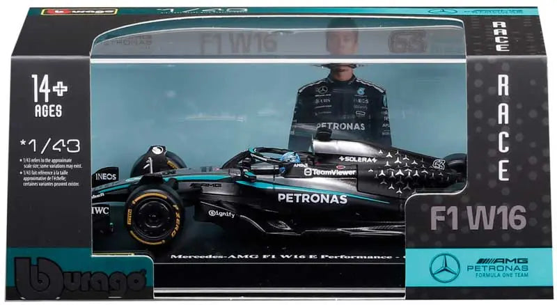 1:43 f1 Mercedes Amg w16 2025 Russell With Helmet
