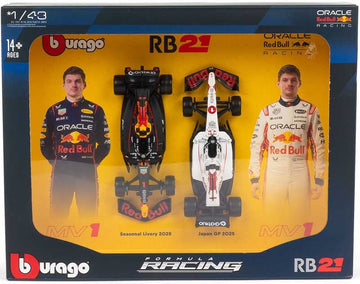 1:43 f1 Red Bull Racing rb21 2025 Verstappen Driver Two Pack