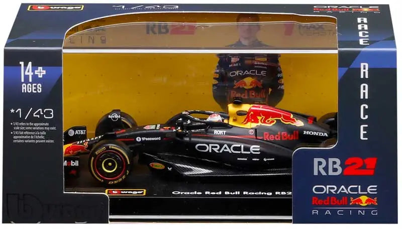 1:43 f1 Red Bull Racing rb21 2025 Verstappen With Helmet