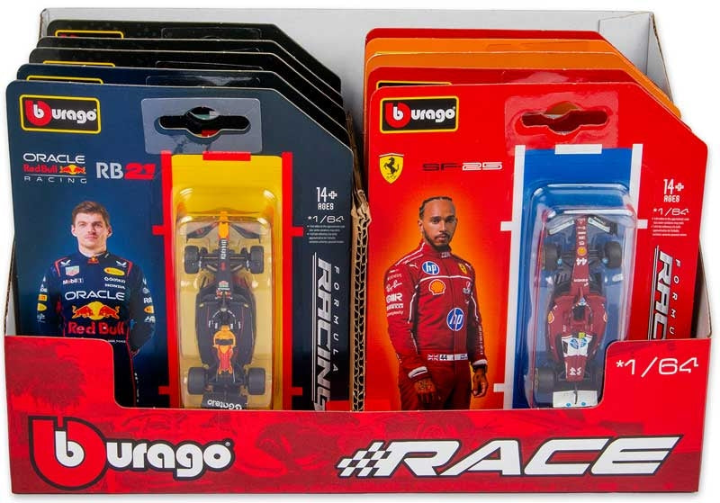 1:64 f1 Car 2025 - 24pcs In Cdu - Assorted