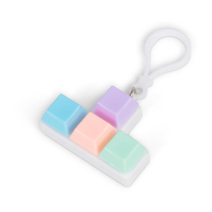 Fidget Keyboard Keychain Keyring - Fun Toy for Kids