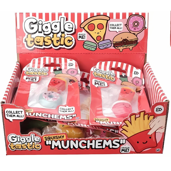 Squishy Munchems Assorted 2-Pack - Cute Food-Inspired Sensory Toys for Kids