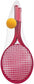 2 Player Plastic Tennis Set