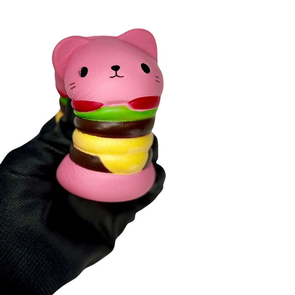 Hamburger Cat Jumbo Slow Rising Bread Squishies Toy