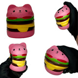 Hamburger Cat Jumbo Slow Rising Bread Squishies Toy