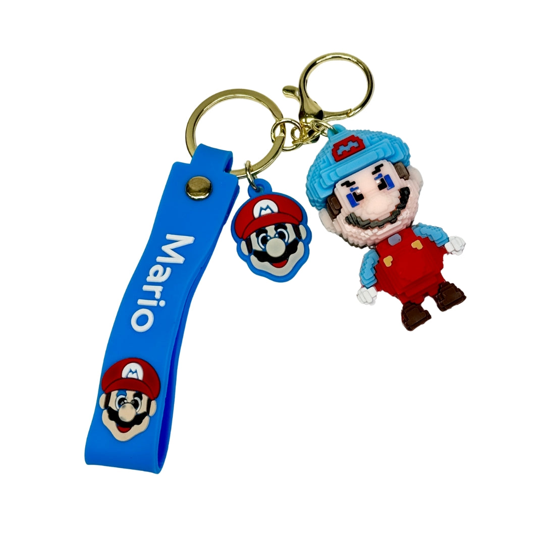 3D Game Character Figure Silicone Charm Keychain