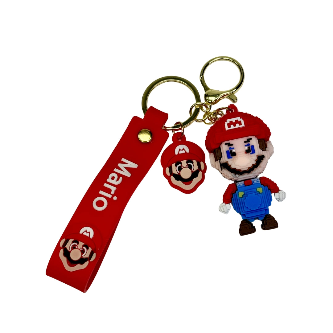 3D Game Character Figure Silicone Charm Keychain