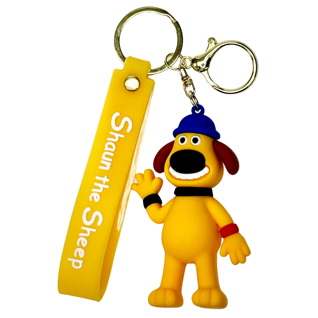 Shaun The Sheep Keychain Keyring Pendant Bag Pom Charm