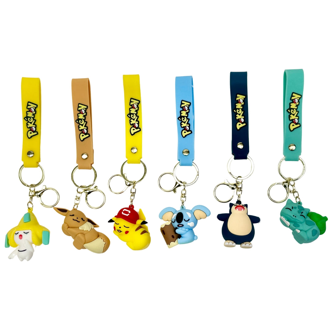 Pokemon Pocket Creatures Keyring Keychain Kids Gift Bag Charm