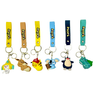 Handmade Pocket Creatures Keyring Keychain Kids Gift Bag Charm