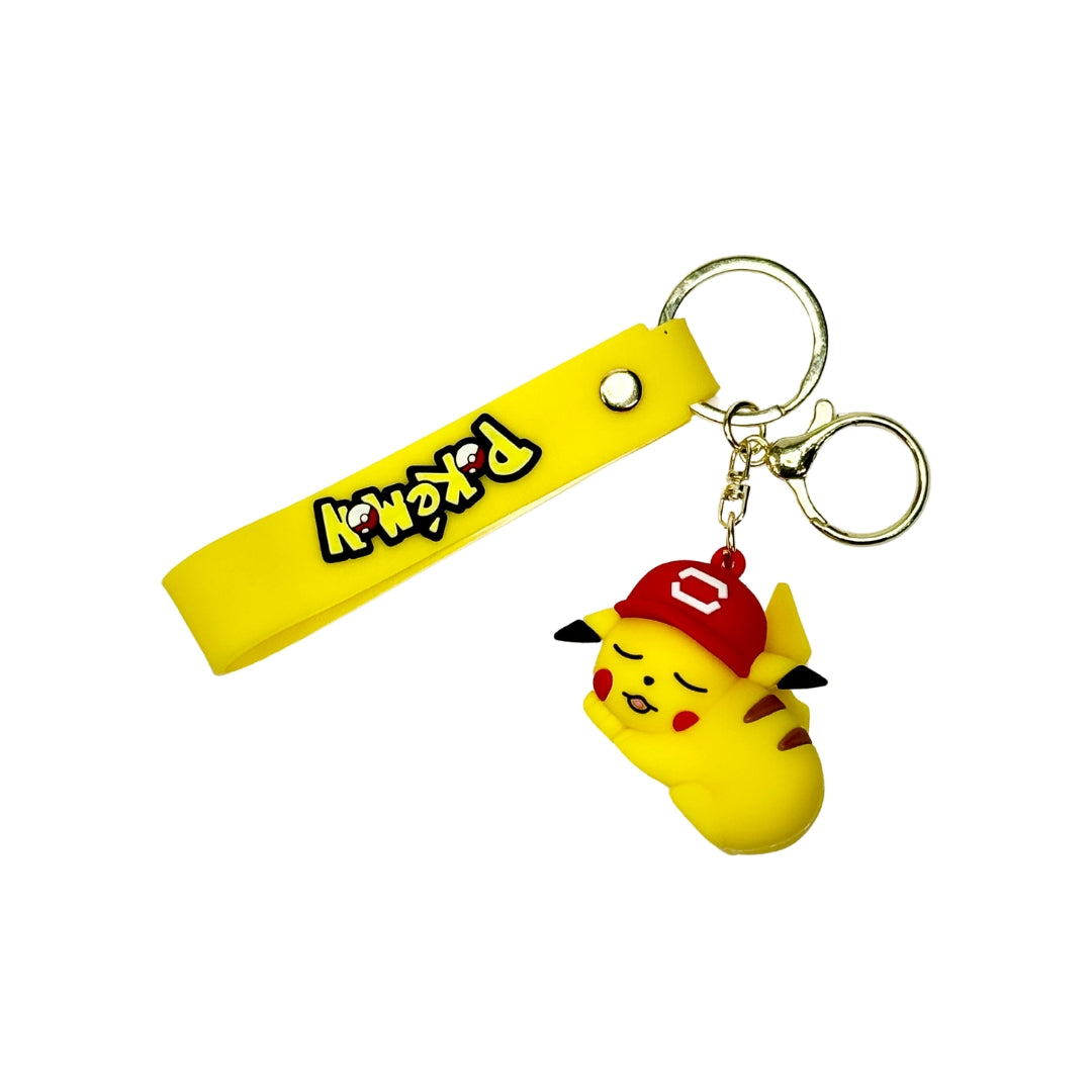 Pokemon Pocket Creatures Keyring Keychain Kids Gift Bag Charm