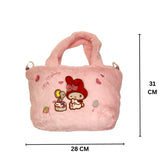 Cute Plush Character Shoulder Bags – Soft and Adorable Cartoon Handbags for All Ages