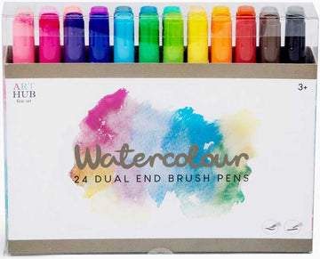 24 Pk Dual Watercolour Brush Pens