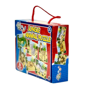 Jungle Animal Puzzle Set - 6 Fun Animal Puzzles for Kids (12+ Months)