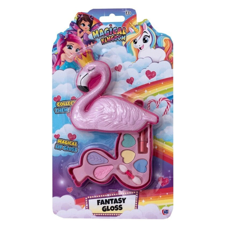 Fantasy Gloss Makeup Kit for Kids - Flamingo, Mermaid, Unicorn Assorted Designs, 23.5 cm
