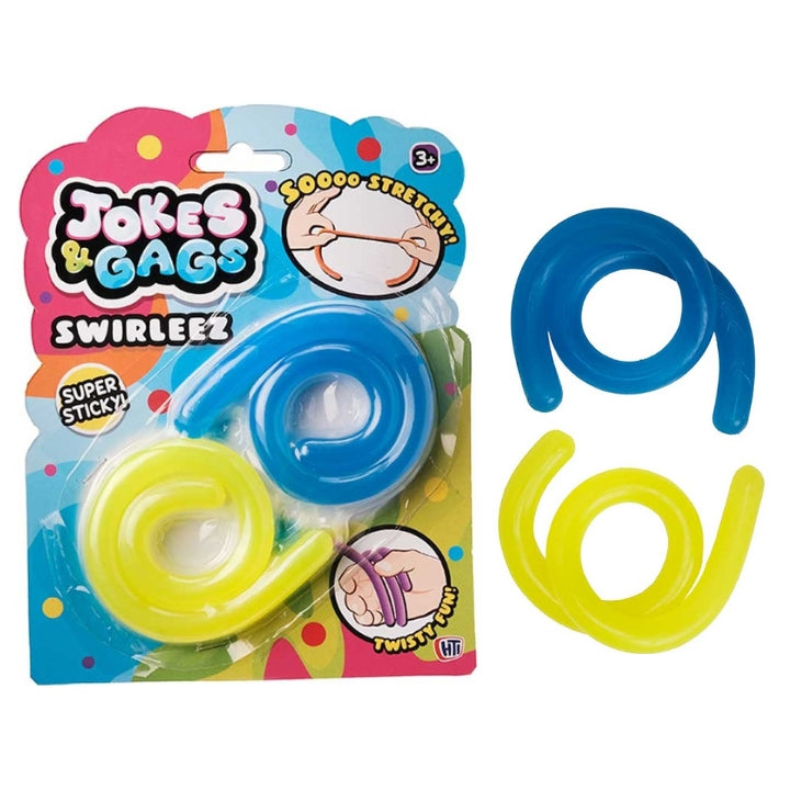 "Swirleez 2-Pack Stretchy Sensory Toys - Neon Assorted Colors, 33 cm