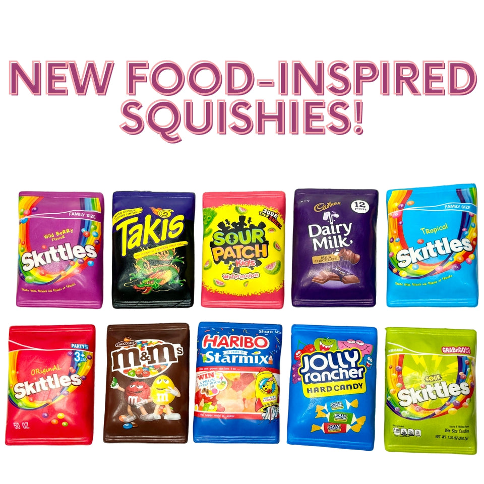 Introducing the Ultimate Treat for Your Senses: New Food-Inspired Scented Squishies! Dive into our delectable collection with 10 mouthwatering variations