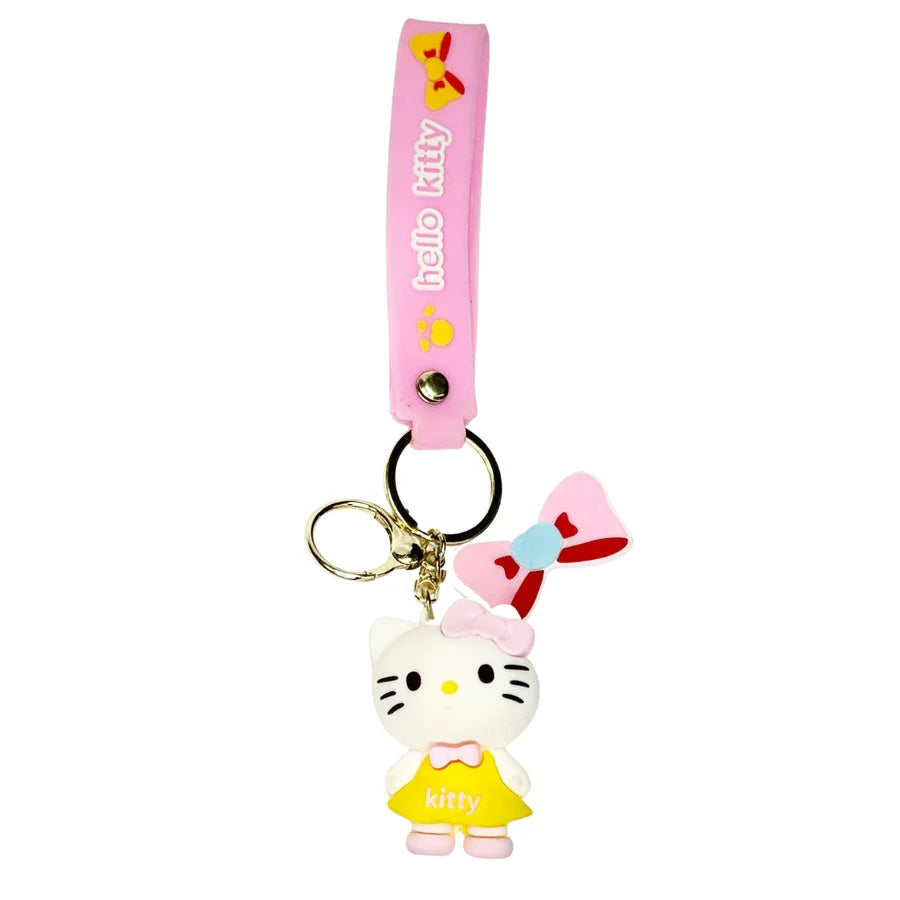 Hello Kitty Combo Set: Small & Large Plush Toys, 24-Day of Kitty characters Advent Calendar, and Keychain