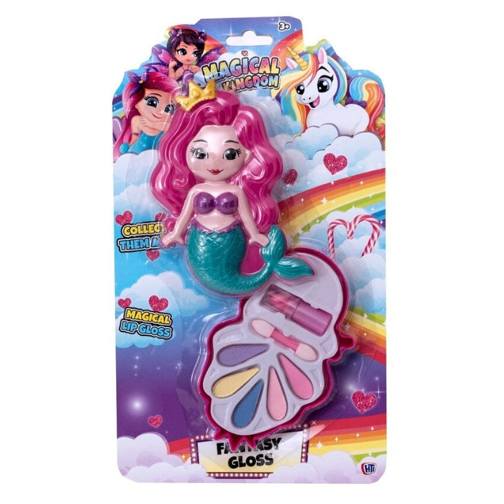 Fantasy Gloss Makeup Kit for Kids - Flamingo, Mermaid, Unicorn Assorted Designs, 23.5 cm